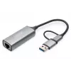 USB Type-C Gigabit eterneto adapteris Digitus DN-3028