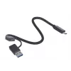 M.2 SSD korpusas Unitek uDrive Pilka — M.2 (2230/2242/2260/2280), NVMe/SATA III, USB-C 10 Gbit/s, aliuminis
