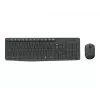 Logitech MK235 Patvarus belaidis klaviatūros ir pelės rinkinys pilkai