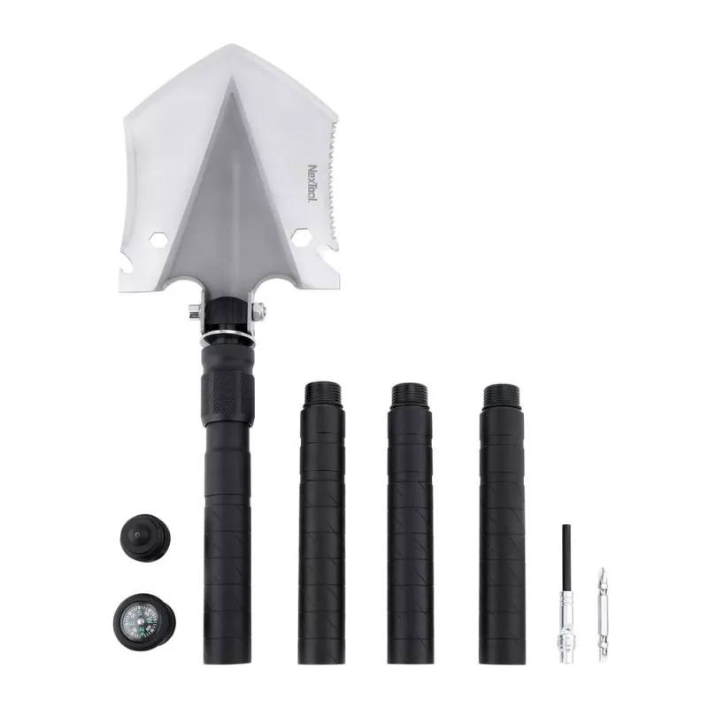 Daugiafunkcis nešiojamas kastuvas Nextool NE0114, nerūdijantis plienas, 1000 mm ilgis, 158 mm plotis, 1,46 kg