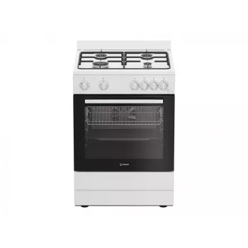INDESIT Viryklė | I6G5KCW | Kaitlentės tipas Dujinė | Orkaitės tipas Elektrinė | Balta | Plotis 60 cm | Kepimo funkcija | Gylis 60 cm | 72 L