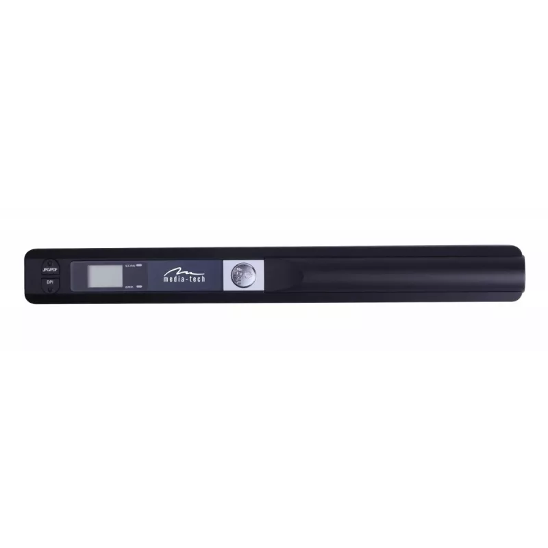 Rašiklio skaitytuvas MEDIA-TECH MT4090, juodas, LED ekranas, USB 2.0, „MicroSD“, AAA baterija