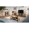 Cama 4D RTV spintelė OVO 180x38xH53 ąžuolas/betonas