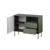 1D2S TRESSE komoda 100x40x75 matinis žalias
