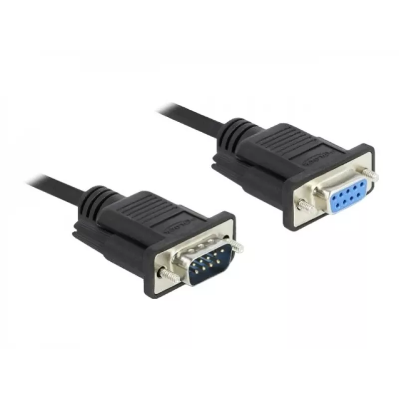 Nuoseklusis kabelis DeLOCK 86598 juodas 5 m RS-232 Sub-D9