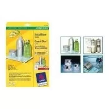 Spausdintuvo etiketės permatomos Avery L7783-25