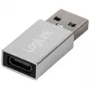 LogiLink AU0056 USB 3.2 Gen 1 adapteris USB Type-C lizdas, sidabrinis