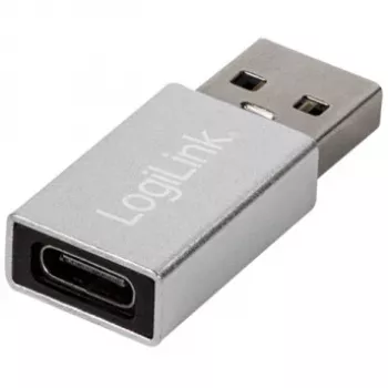 LogiLink AU0056 USB 3.2 Gen 1 adapteris USB Type-C lizdas, sidabrinis