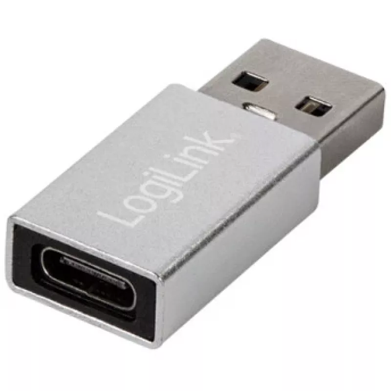 LogiLink AU0056 USB 3.2 Gen 1 adapteris USB Type-C lizdas, sidabrinis