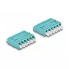 DeLOCK optinio pluošto adapteris HD LC Hexaplex lizdas į LC Hexaplex lizdas aqua spalva