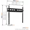 VOGELS | Sieninis laikiklis | MA3000-A | Fiksuotas | 32-55 coliai | Maksimali apkrova 60 kg | Juoda