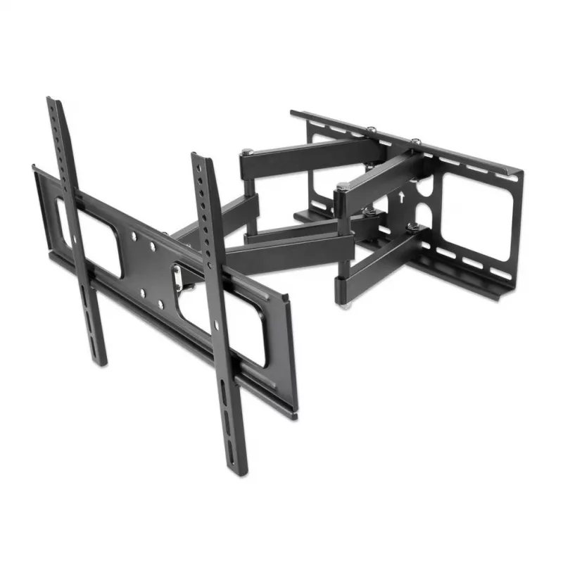 Manhattan lauko sieninis laikiklis televizoriams ir monitoriams, pilnai judinamas, 37-65 col. ekranams, VESA 200x200-600x400 mm, iki 50 kg, atsparus oro salygoms, juodas
