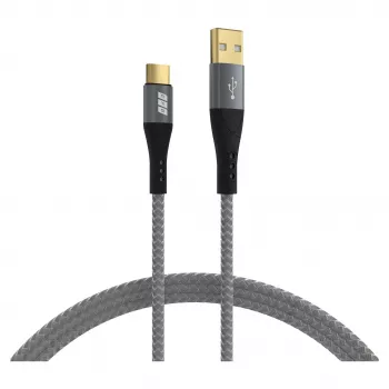 EFB Elektronik USB-A į USB-C laidas 60W QC 3A pilkas - laidas - skaitmeninis/duomenų (USB-AC-00004)