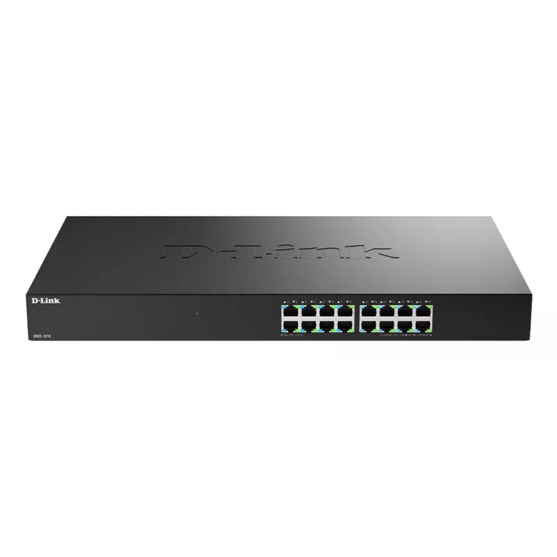D-Link 16 prievadų 2,5G kelių gigabitų nevaldomas komutatorius, nevaldomas, L2+, 2,5G Ethernet (100/1000/2500)
