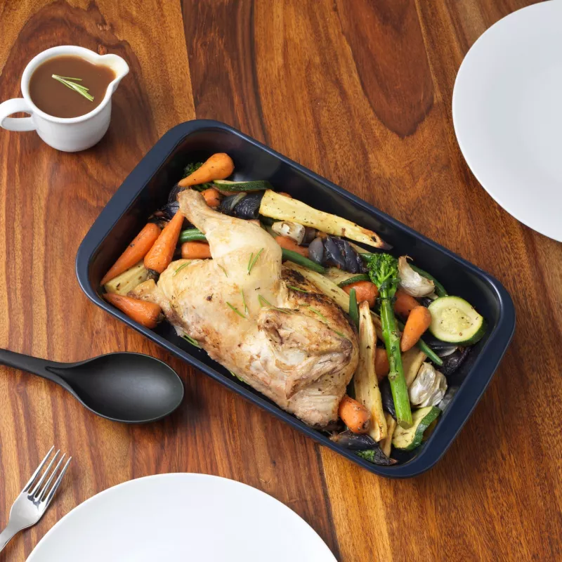 Stiklo kepimo indas Russell Hobbs RH01144EU7 34 cm, tamsiai mėlynas