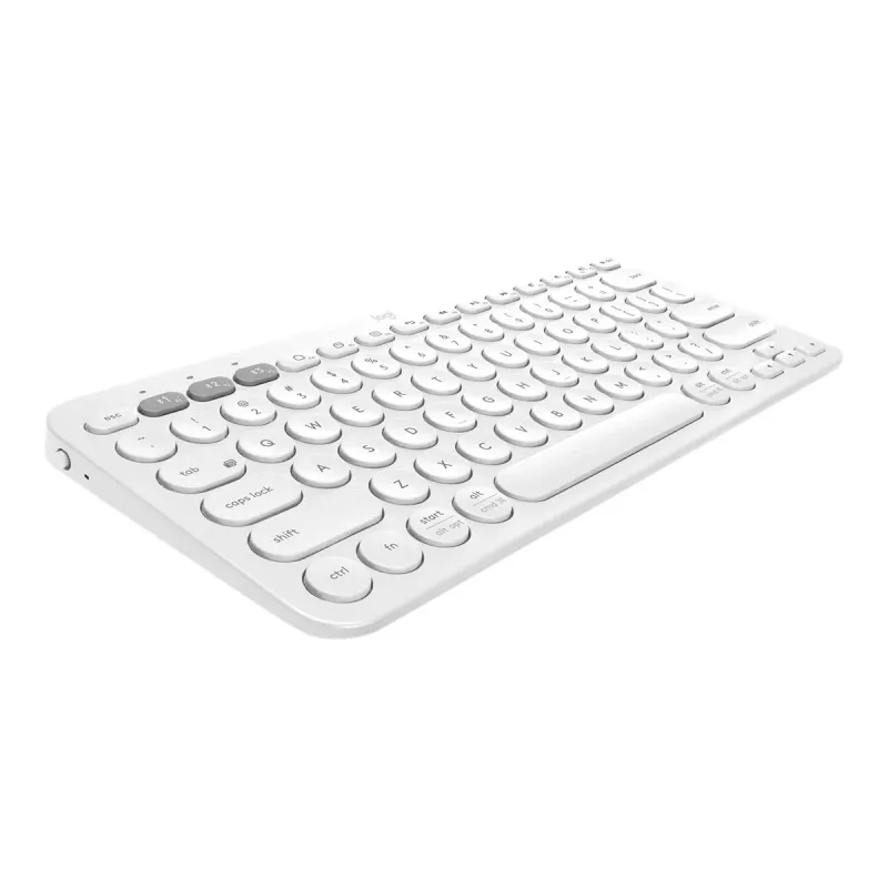 Logitech Multi-Device K380 - Klaviatūra - Belaidė - Bluetooth 3.0 - Vokiška - Balta