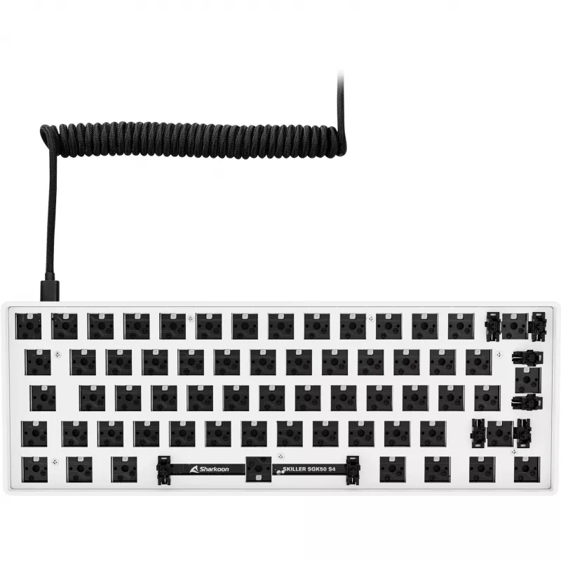 „Sharkoon Skiller SGK50 S4 Barebone“ žaidimų klaviatūra USB balta (4044951038466)
