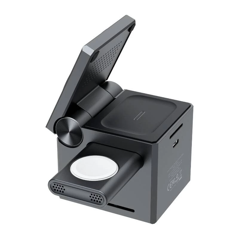 Belaidis 3-in-1 indukcinis įkroviklis CHOETECH T632-F 15W — juodas