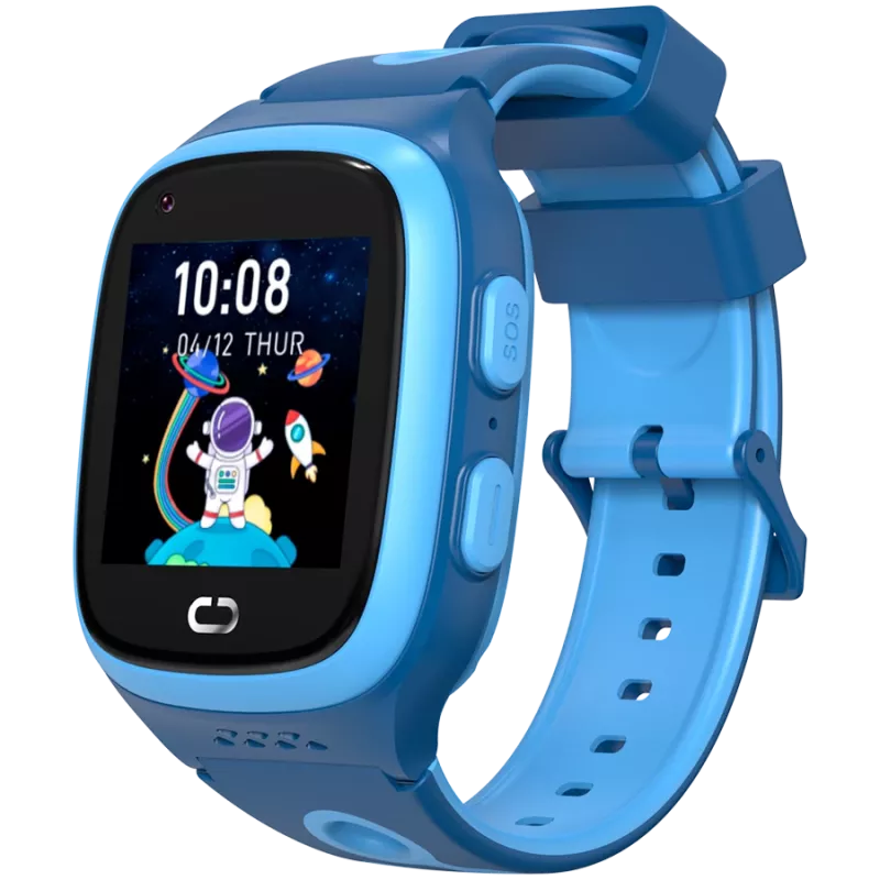 Canyon vaikų laikrodis ZEFIR KW-49 E-SIM 4G GPS WiFi Vaizdo įrašai Muzika Žaidimai Anglų kalbos mokymasis, Mėlyna