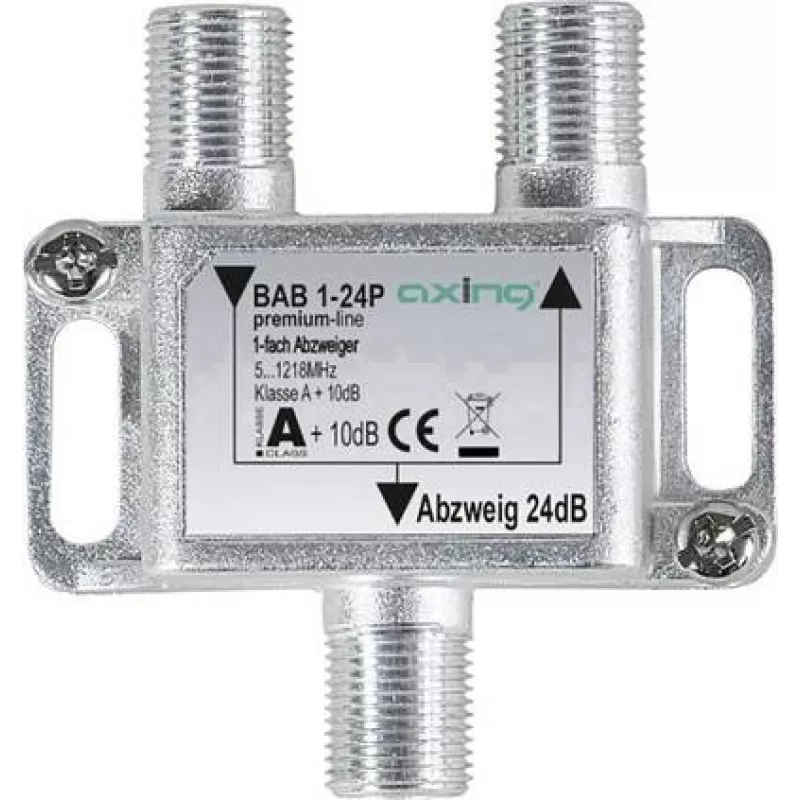 BAB 1-24P - SAT atšakos skirstytuvas 1 kanalo 24 dB (BAB 1-24P)