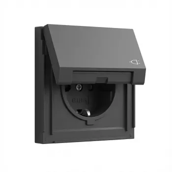 Gira Schuko kištukinis lizdas TX_44 antracito modelis 445467