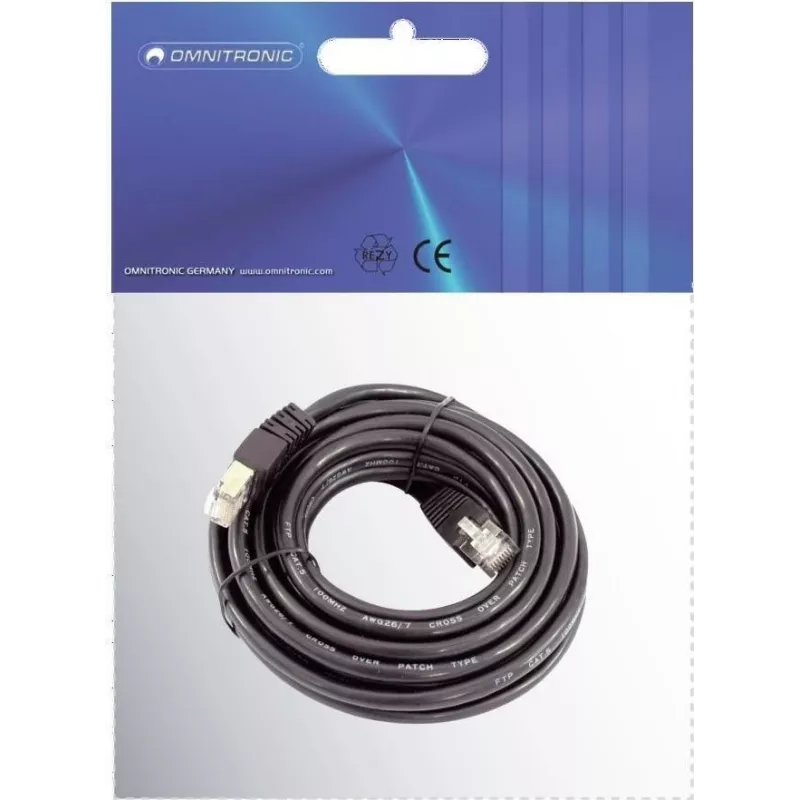 Tinklo kabelis Omnitronic CAT-5 5 m (modelis 30222070)