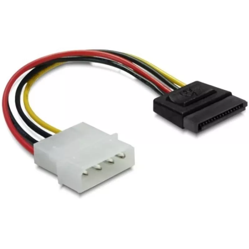 Maitinimo kabelis SATA HDD DeLOCK B40160100 4 kontaktų kištukas tiesus 0,12 m