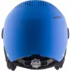 Šalmas ALPINA ZUPO VISOR QLite — vaikiškas slidinėjimo šalmas, kietas kevalas, 54–58 cm, integruotas skydelis, Run System Ergo Snow