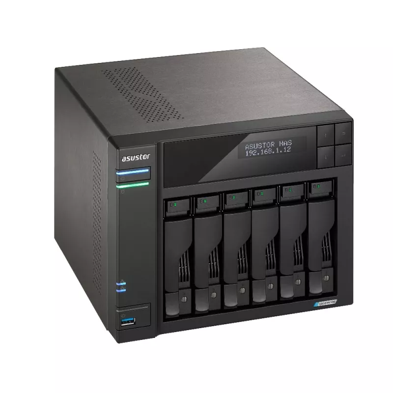 Asustor LOCKERSTOR 6 NAS stacionarus Intel® Celeron® N5105 8 GB DDR4 HDD ADM juodas