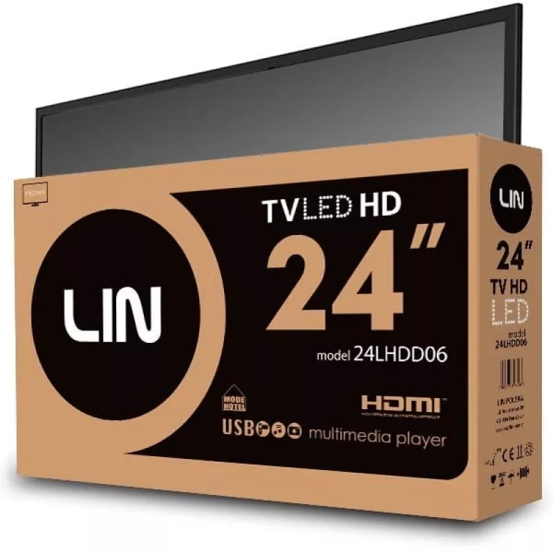 LIN 24LHDD06 HD Ready DVB-T2 juoda