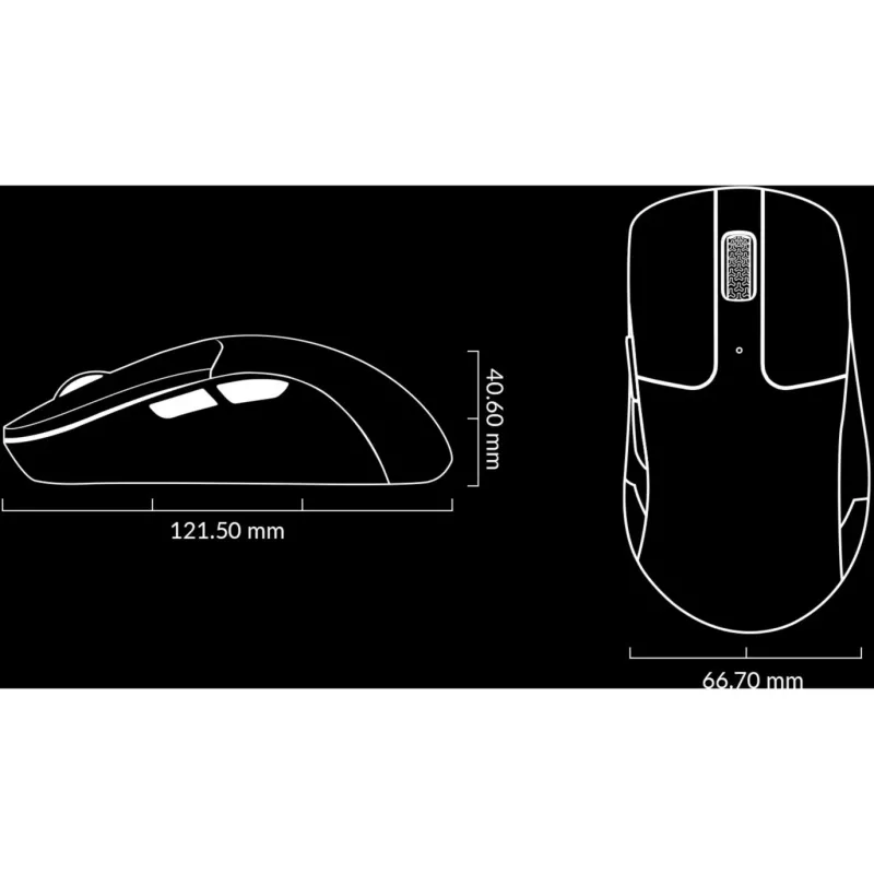 pelė Keychron M2-A1 RF belaidis Bluetooth USB Type-C