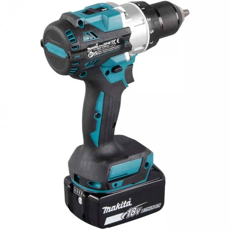 Makita DDF486RTJ grąžtas 2100 RPM 2.6 kg Juodas, Mėlynas