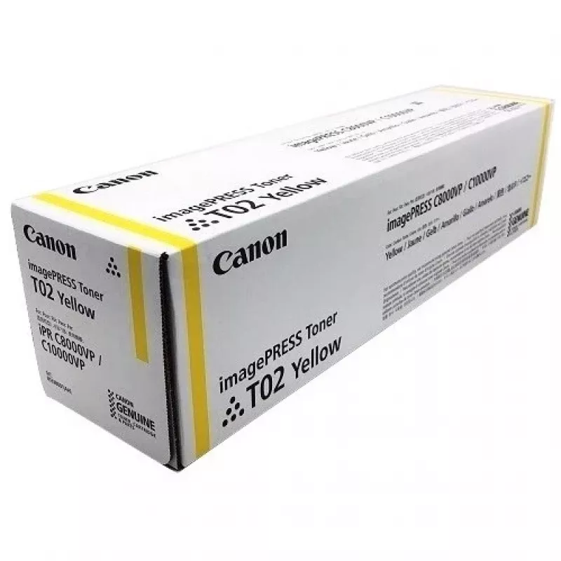 Canon T02 tonero kasetė 1 vnt. Originali geltona