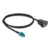 Bendraašis kabelis DELOCK 90700 — 1 m, HSD Z į RJ-45, juoda/mėlyna