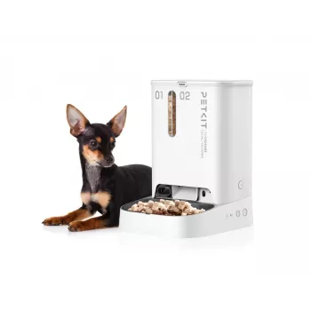 Automatinis dvigubas tiektuvas/girdytojas PETKIT YUMSHARE P591 — ABS korpusas, baltas, universalus šunims ir katėms