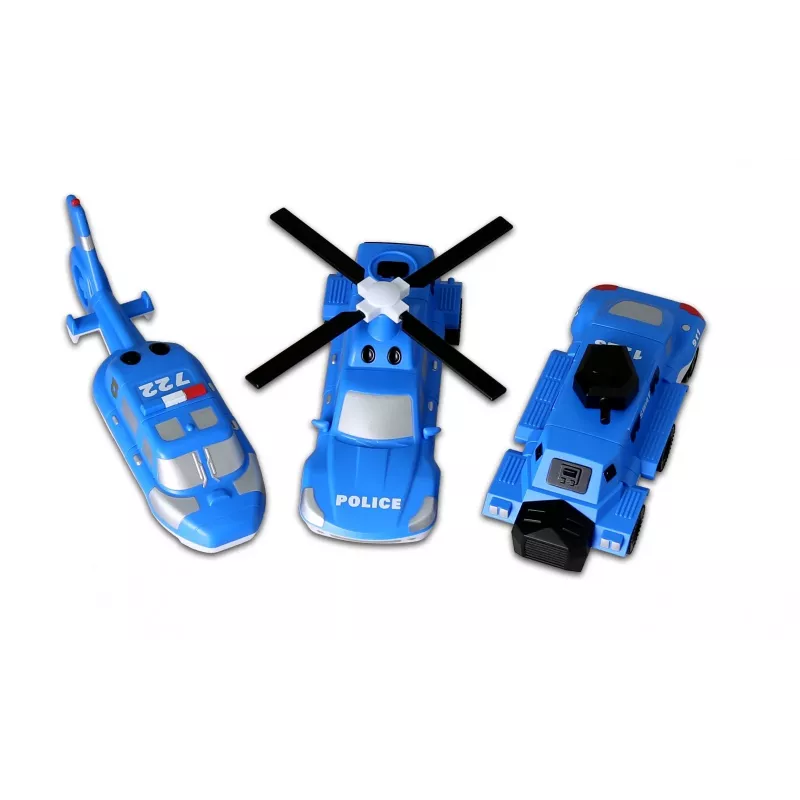 Transporto priemonių rinkinys Popular Playthings Mix or Match Vehicles Police