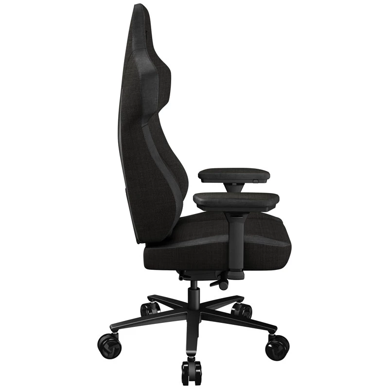 Universali žaidimų kėdė Thunder X3 CORE Loft — paminkštinta sėdynė ir atlošas, aukštis 134–144 cm, sėdynės plotis 55 cm, juoda