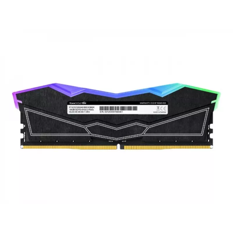 DIMM 32 GB DDR5-6400 (2x 16 GB) Dual-Kit, atmintinė juoda, FF3D532G6400HC40BDC01, Delta RGB, INTEL XMP