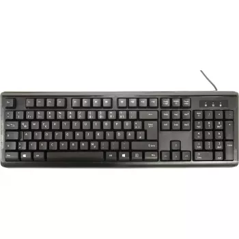 Inter-Tech AC KB-102DE Stalinis USB JUODAS 1000dpi 105 mygtukų Laidinis (88884138)