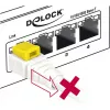 Tinklo kabelis DeLOCK 85330 RJ-45 Cat6a 0,5 m baltas