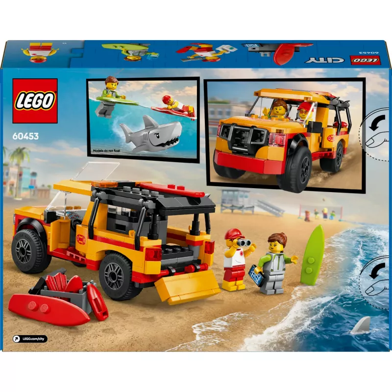 LEGO CITY 60453 Gelbėtojų paplūdimio gelbėjimo sunkvežimis
