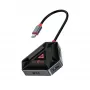 USB-C šakotuvas SBOX HEXAGON 6-in-1 su HDMI ir Ethernet, Type-C baltas