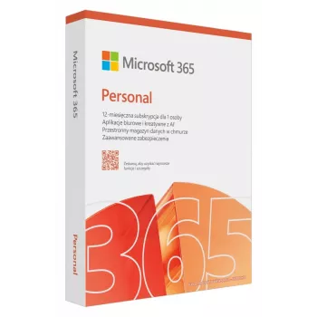 Microsoft 365 Personal prenumerata – 1 naudotojas, iki 5 įrenginių, 12 mėnesių, lenkų kalba, atsisiuntimas