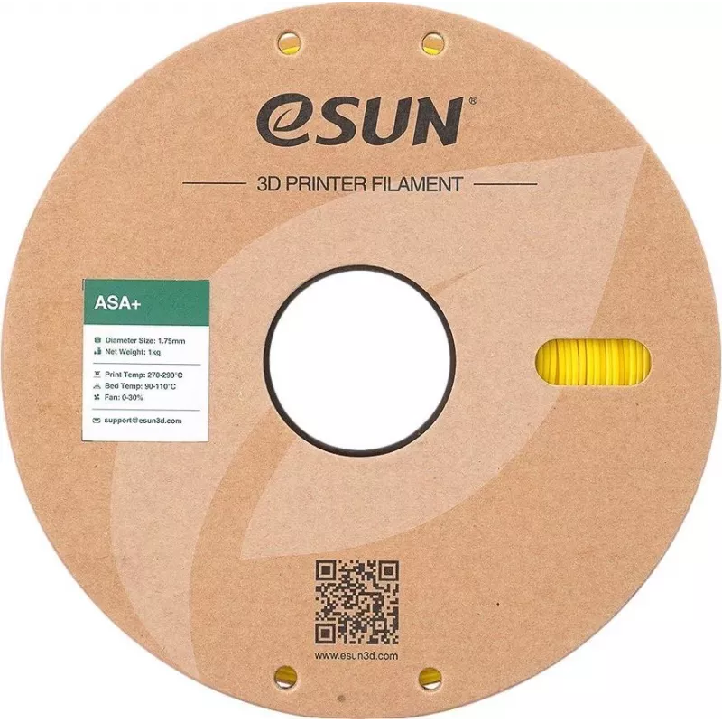 ASA 1,75mm GELTONAS 1kg ESUN 3D SIŪLAS su popierine rite (ASA)
