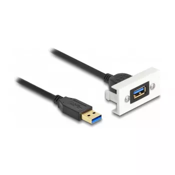 DeLOCK Easy 45 modulis SuperSpeed USB USB 3.2 Gen 1 USB Type-A moteriška į kištukinį 1m