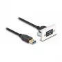 DeLOCK Easy 45 modulis SuperSpeed USB USB 3.2 Gen 1 USB Type-A moteriška į kištukinį 1m