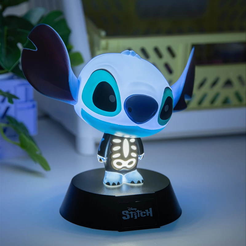 Stalinė lempa Paladone Stitch Skeleton Icon Light – personažo naktinė lemputė