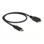 USB laidas DeLOCK 0,5 m USB3.1 C - MicroUSB3.1 B