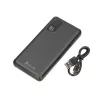 Išorinė baterija Extralink EPB-098B 10000 mAh, LiPo, 2× USB-A + 1× USB-C, juoda