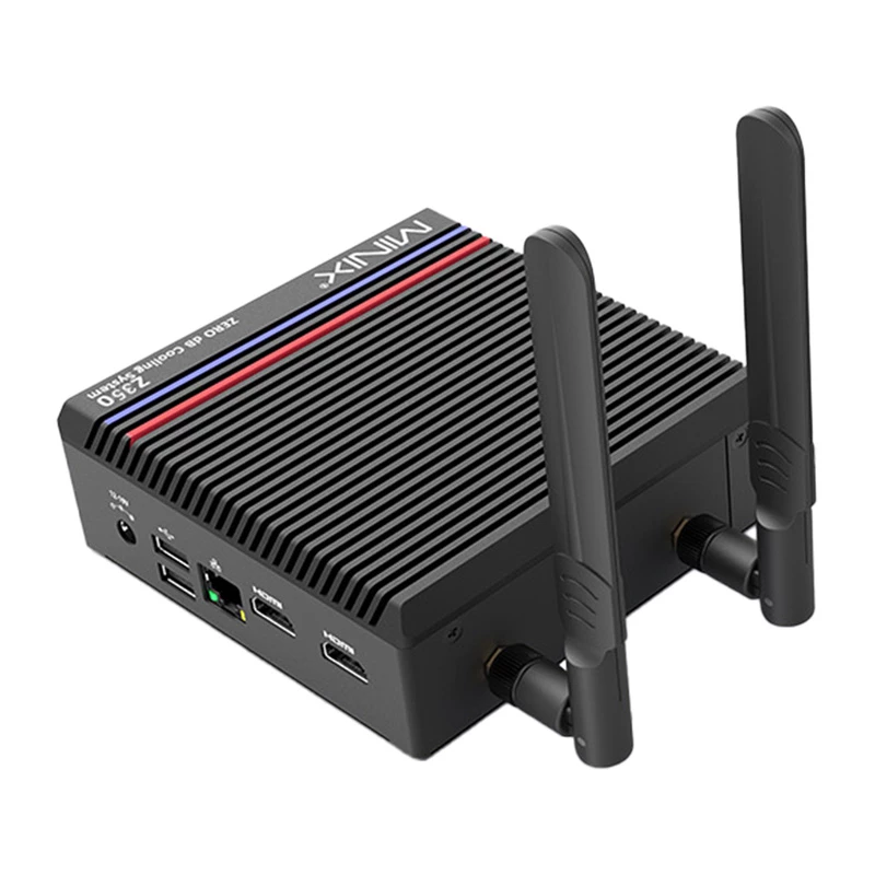 Mini PC MiniX Z350 N350 16 GB RAM 512 GB SSD kompaktiškas stalinis kompiuteris